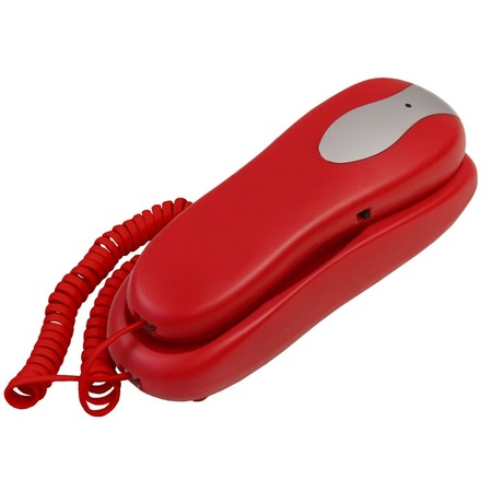Blue Donuts Slimline Red Colored Phone For Wall Or Desk With Memory BD3496711